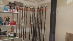 numerous wood clamps