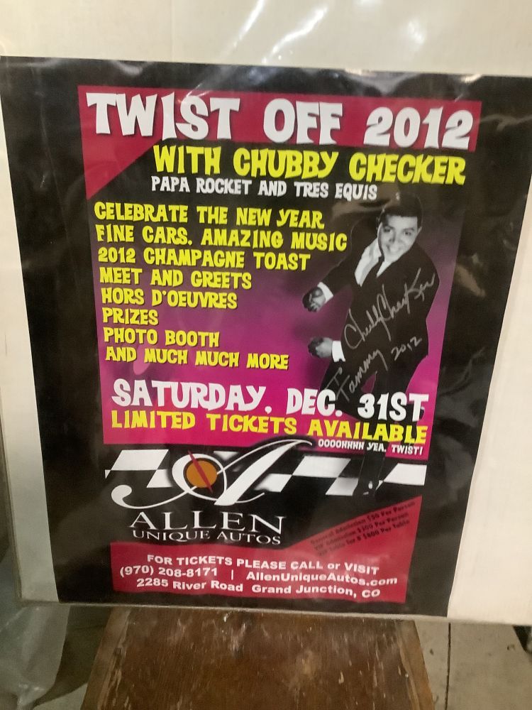 Signed_Chubby_Checker_poster